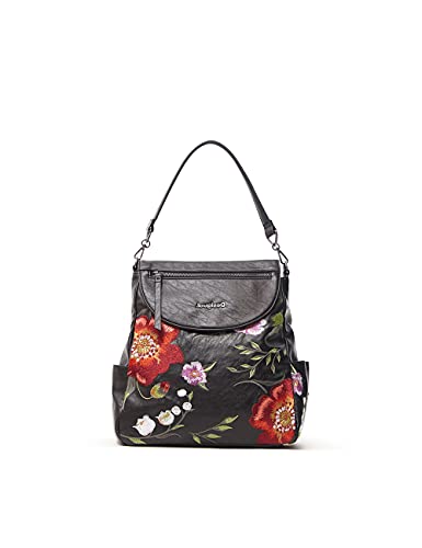 Desigual Damen Back_niagara Positano Backpack, Schwarz, Einheitsgröße EU von Desigual