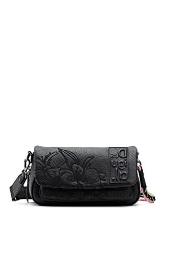 Desigual Damen Bag_soft BAG SOFT TROMSO 2000 BLACK, Schwarz, Einheitsgröße EU von Desigual