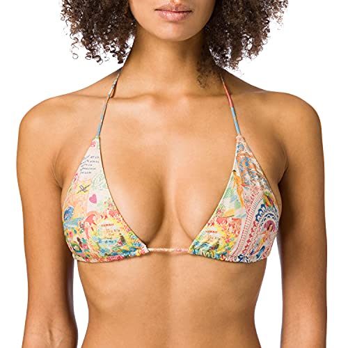 Desigual Damen Biki_capri Bikini Top, Weiß, M EU von Desigual