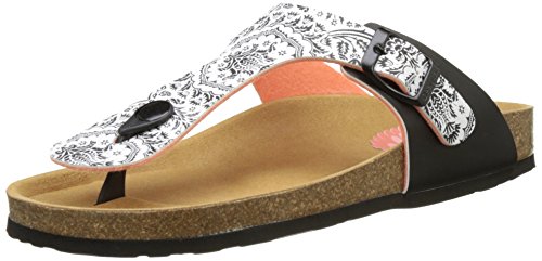 Desigual Damen Bio3 Save Queen T-Spangen Sandalen, Schwarz (Black 2000), 36 EU von Desigual