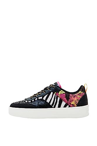 Desigual Damen Black Shoes Fancy Patch, 38 EU von Desigual