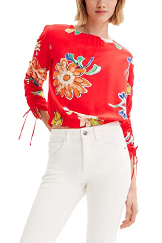 Desigual Damen Blus_landi 3000 Blouse, Rot, L EU von Desigual