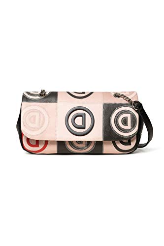 Desigual Logo Patch Zurich Across Body Bag Beige von Desigual