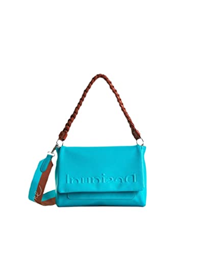 Desigual Damen Bols_half logo Copenh Across Body Bag, Blau, Einheitsgröße EU von Desigual