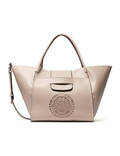 Desigual Damen Bols_tribal Zaria medium Tasche, Beige (Crudo Beige), 15.5x30x32 cm (B x H T) EU von Desigual