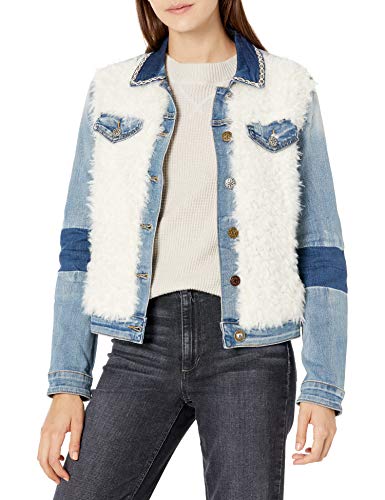 Desigual Damen CHAQ_Valerie Jeansjacke, Denim Medium Wash, 40 EU von Desigual