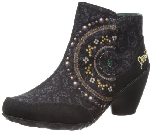 Desigual Damen Chelsea Stiefeletten, Schwarz - schwarz - Größe: 39 EU von Desigual