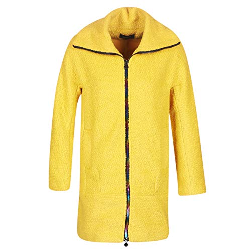 Desigual Damen Coat Land Mantel, Gelb (Solar Power 8067), (Herstellergröße: 42) von Desigual