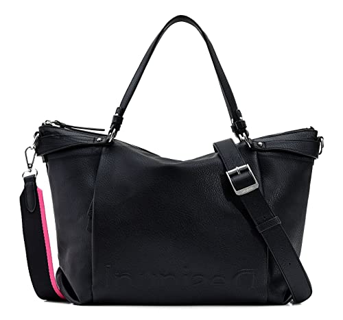 Desigual Damen Con BAG HALF LOGO 23 LIBIA 2 2000 nero, Einheitsgröße EU von Desigual