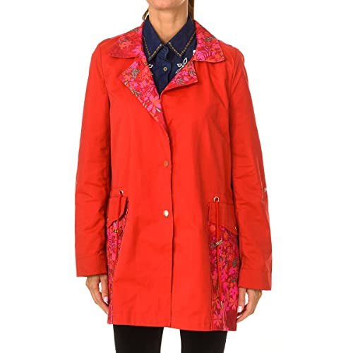 Desigual Damen Delphine Trenchcoat, rot, 36 von Desigual