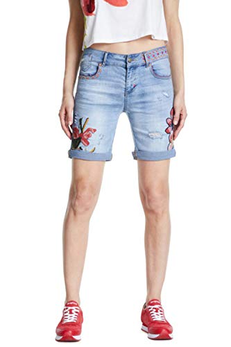 Desigual Damen Denim_Bonhai Skinny, Blau (Jeans CLARO 5007), No Aplica (Herstellergröße:27) von Desigual