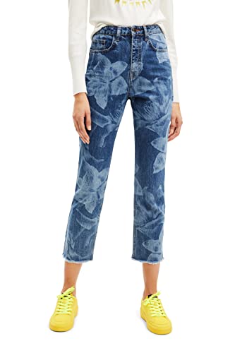 Desigual Damen Denim_antoni, 5053 Denim Medium Wash, Jeans, Blau, 34 EU von Desigual