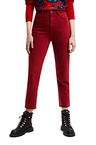 Desigual Damen Denim_javiera, 3028 Cereza, Jeans, Rot, 36 EU von Desigual