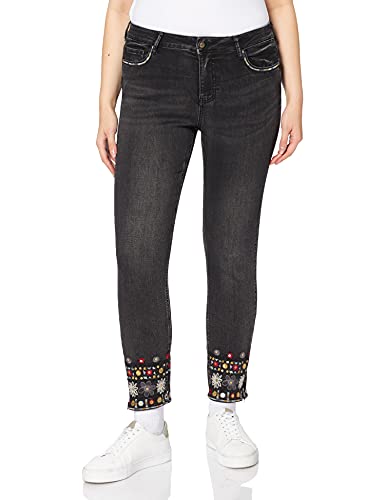 Desigual Damen Denim_leslie Jeans, Blau, 34 EU von Desigual