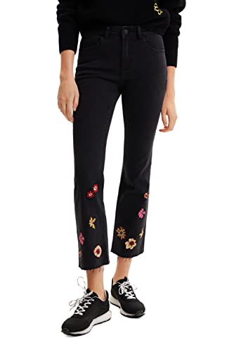 Desigual Damen Denim_nicole 2000 Casual Pants, Schwarz, 34 EU von Desigual