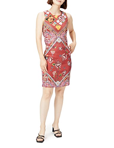 Desigual Damen Dress Sleeveless Lisa Woman RED Kleid, Rot (Carmin 3000), 38 von Desigual