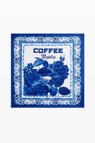 Desigual Damen 25SAWA37 Modischer Schal, Blue, One Size von Desigual