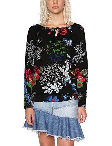 Desigual Damen Greats Moments Bluse, Schwarz (Black 2000), X-Small von Desigual