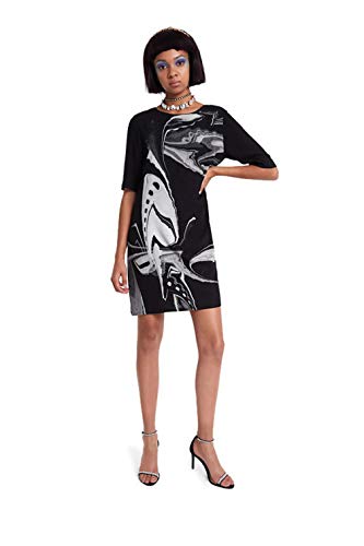 Desigual Damen Kleid AMBERES schwarz 40 von Desigual
