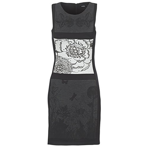 Desigual Damen Kleid Vest_dsgl-Original, Schwarz (Black 2000), Gr. XL (Herstellergröße:XXL) von Desigual