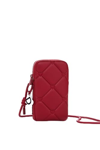 Desigual Damen Mone_Reprise Studs Delph Bi-Fold Wallet, Rot/Ausflug, einfarbig (Getaway Solids) von Desigual