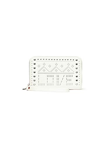 Desigual Damen Mone_Azabache Mini Zip Geldbörse Weiß (Blanco) von Desigual