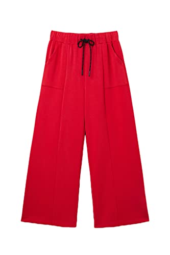 Desigual Damen Pant_bambula 3000 Casual Pants, Rot, L EU von Desigual