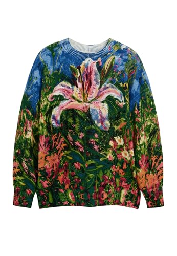 Desigual Damen 25SWJFX3 Sweatshirt, Material FINISHES, M von Desigual