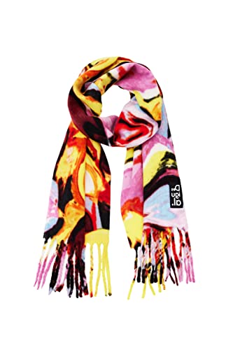 Desigual Damen Scarf_Inca Cork Fur 8001 Golden Haze Winter Accessory Set, Gelb, U von Desigual