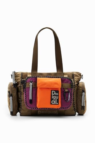 Desigual Damen Schultertasche Modularis Bohol Khaki von Desigual