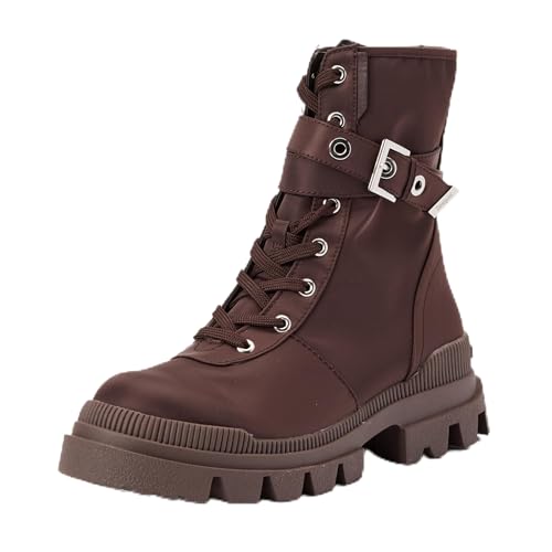 Desigual Damen Shoes 4 Woman Nylon MID Half Fashion Boot, Brown, 39 EU Desigual Damen Shoes 4 Woman Nylon MID Half Fashion Boot, Brown, 39 EU von Desigual