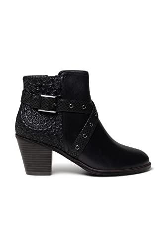 Desigual Damen Shoes_Alaska_Mandala Mode-Stiefel, Black, 37 EU von Desigual