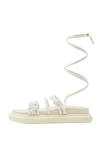 Desigual Damen Shoes_Boat_Tubular Sandal, White, 40 EU von Desigual