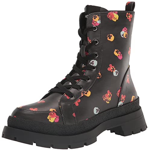 Desigual Damen Shoes_Boot_Flowers Hunting Shoe, Black, 37 EU von Desigual