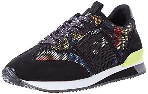 Desigual Damen Shoes_Broker_Lacroix Sneaker, Black, 38 EU von Desigual