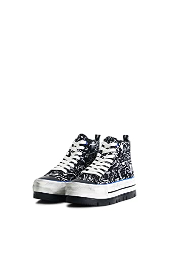 Desigual Damen Shoes_Crush_ARTE 2000 Black Sneaker, 38 EU von Desigual