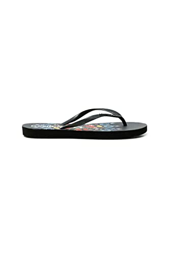 Desigual Damen Shoes_FLIP Flop_BUTTERFL Beach, Black, 38 EU von Desigual