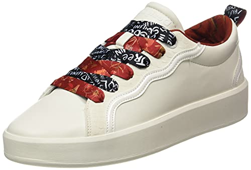 Desigual Damen Shoes_Fancy_Bandana Sneaker, White, 36 EU von Desigual