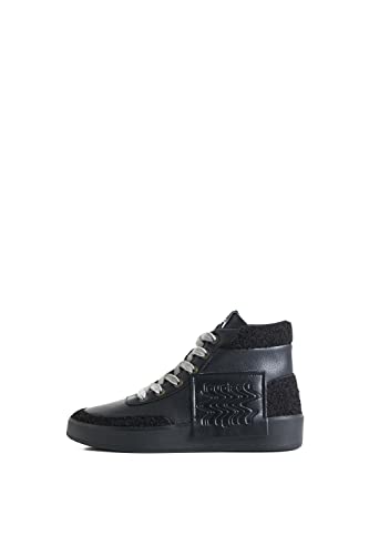 Desigual Damen Shoes_Fancy HIGH Patch 2000 Black Sneaker, 38 EU von Desigual