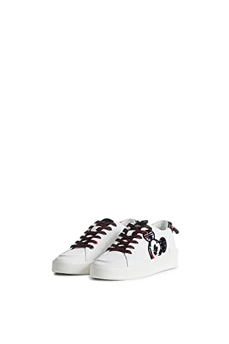 Desigual Damen Shoes_Fancy_Mickey 1000 White Sneaker, 41 EU von Desigual