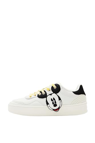 Desigual Damen Shoes_Fancy_Mickey Sneaker, White, 41 EU Desigual Damen Shoes_Fancy_Mickey Sneaker, White, 41 EU von Desigual