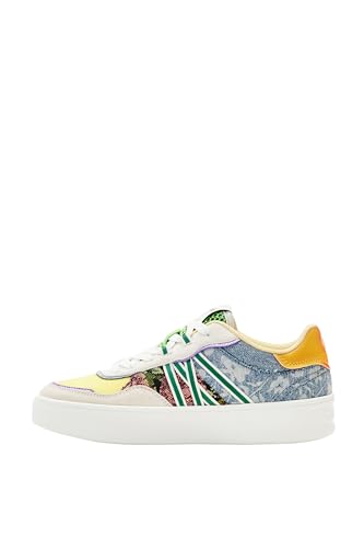 Desigual Damen Shoes_Fancy_Patch Sneaker, Material Finishes, 38 EU von Desigual