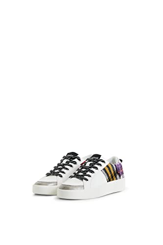 Desigual Damen Shoes_Fancy_Tartan 1000 White Sneaker, 36 EU von Desigual