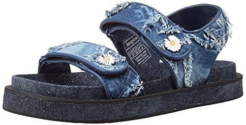 Desigual Damen Shoes Flat_Denim Flache Sandale, Blue, 39 EU von Desigual