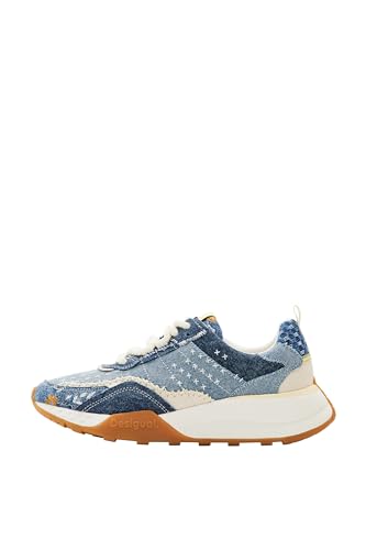 Desigual Damen Shoes_Jogger Sneaker, Blue, 40 EU von Desigual