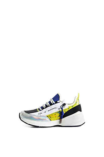 Desigual Damen Shoes_Moon_Zipper 9019 Tutti Fruti Sneaker, Material Finishes, 36 EU von Desigual