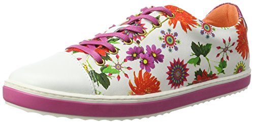 Desigual Damen Supper Happy Galactic Sneaker, Weiß (Blanco) von Desigual
