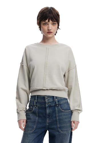 Desigual Damen 25SWSK03 Sweatshirt, Brown, L von Desigual