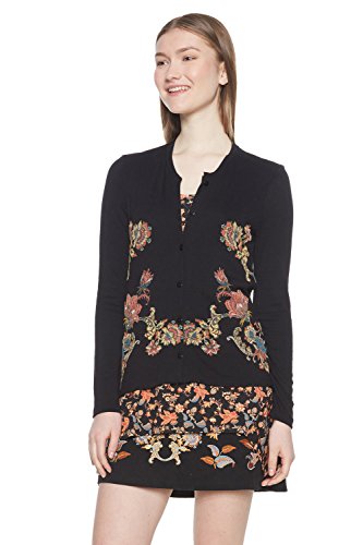 Desigual Damen Sweat_Daniela Pullover, Schwarz (Negro 2000), X-Large von Desigual