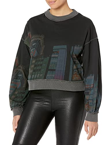 Desigual Damen Sweat_tokio Sweatshirt, Schwarz, M EU von Desigual